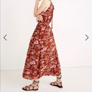 Madewell Halter Midi Dress in Hillside Daisies